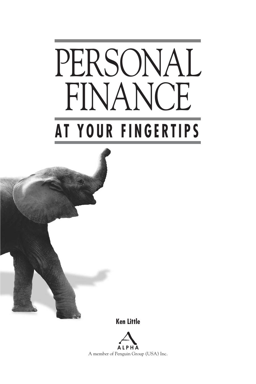 Personal Finance at Your Fingertips